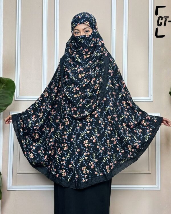 কটন প্রিন্টেড হিজাব - CT04