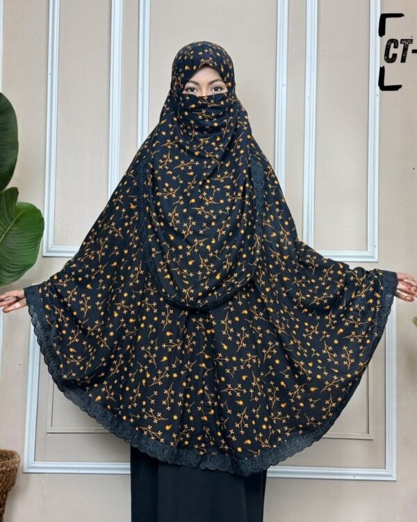 কটন প্রিন্টেড হিজাব - CT07