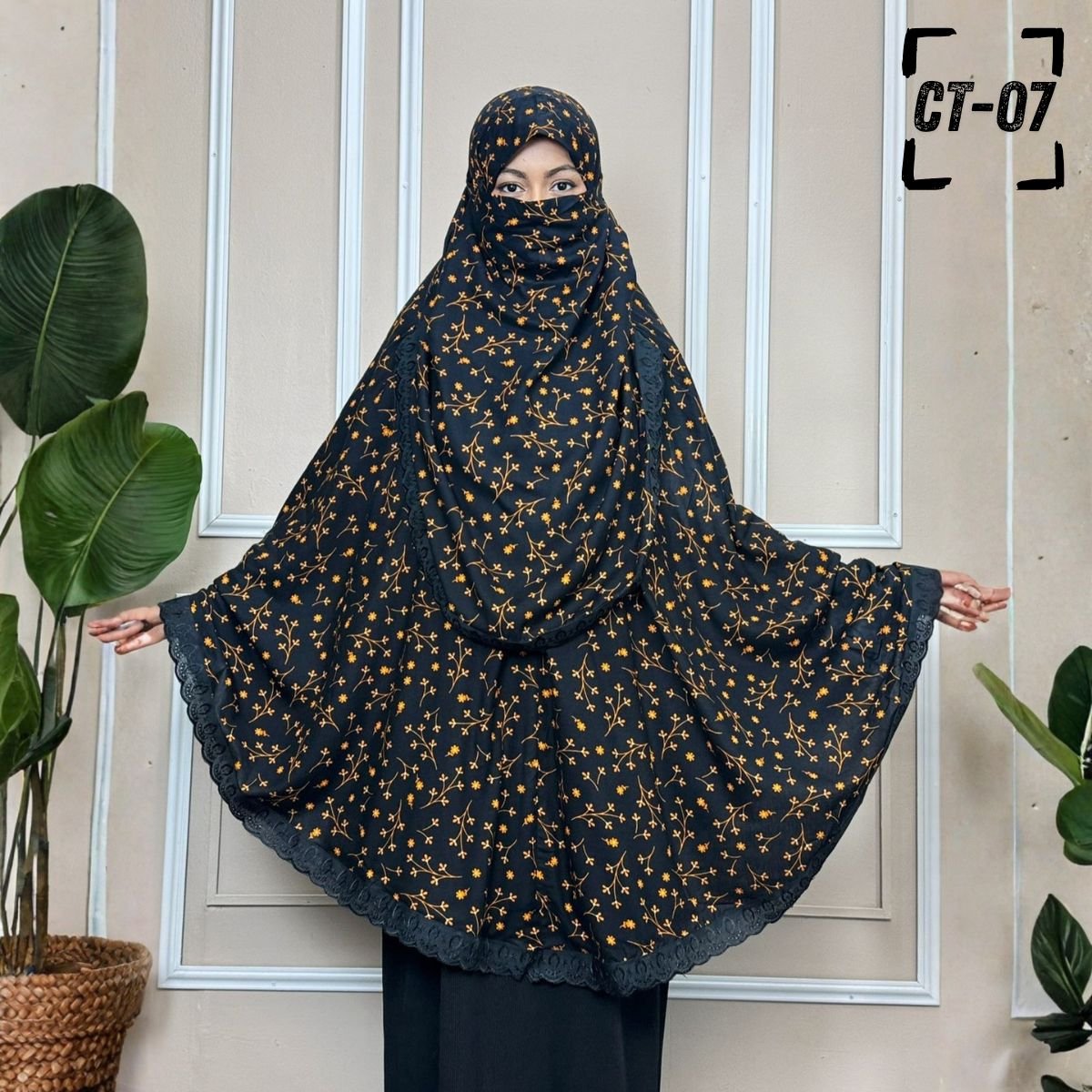 কটন প্রিন্টেড হিজাব - CT07