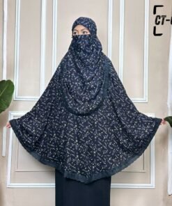 কটন প্রিন্টেড হিজাব - CT09