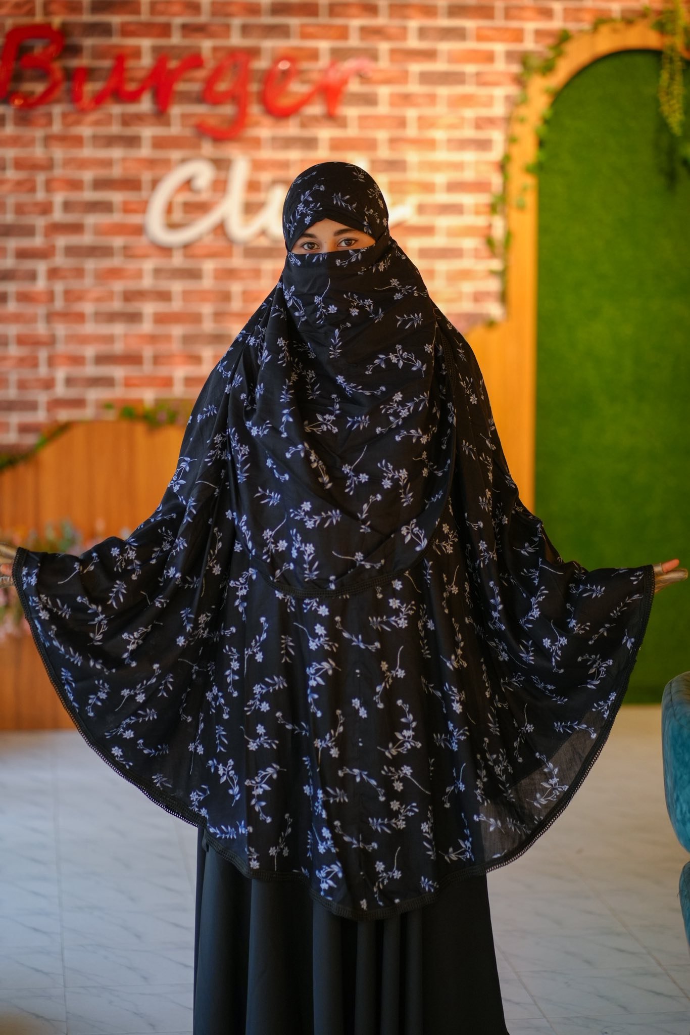 কটন প্রিন্টেড হিজাব - CT15