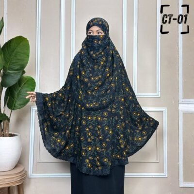 কটন প্রিন্টেড হিজাব - CT01